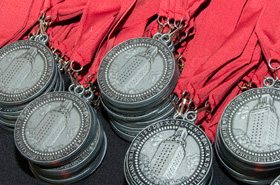 Medallions Stacked Excellence Awards Medallions