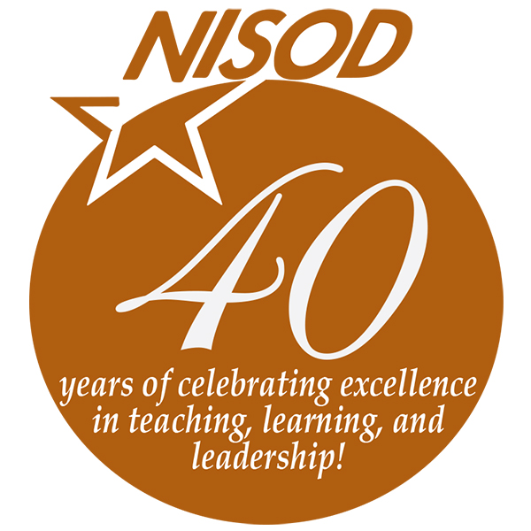 NISOD 40th logo