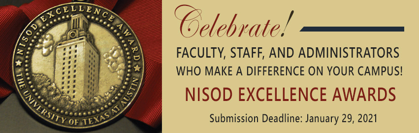 EA Header Submit your NISOD Excellence Awards