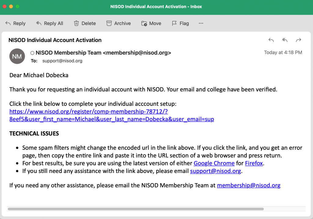 Creating an Individual Account Email Creating an Individual Account Email image