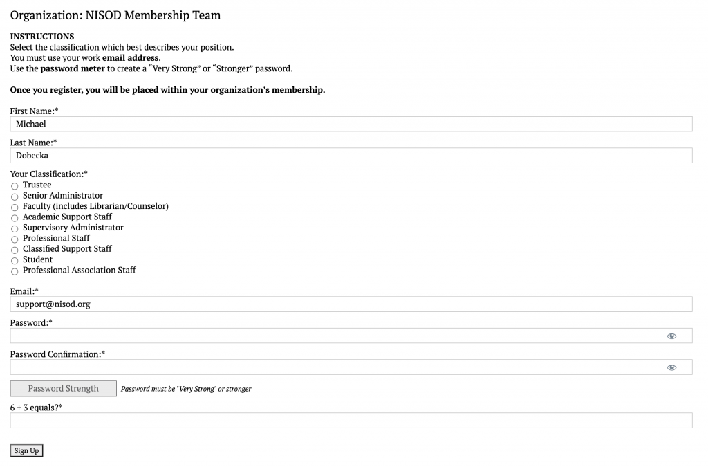 Creating an Individual Account Email Creating an Individual Account Form image