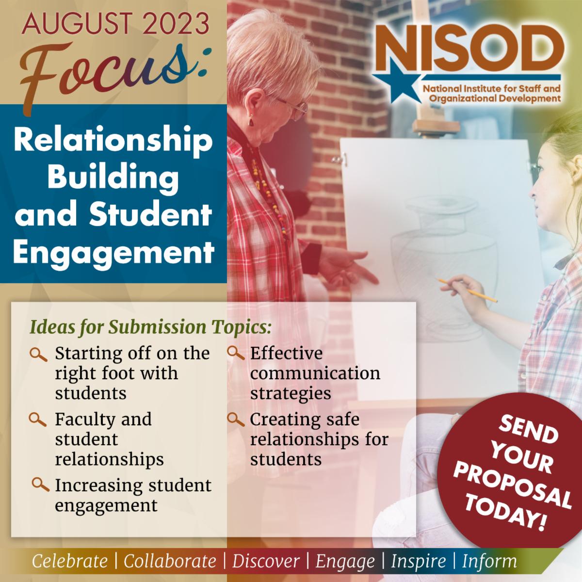 NISOD FOCUS Social Media AUGUST GRAPHIC copy August Monthly Themes