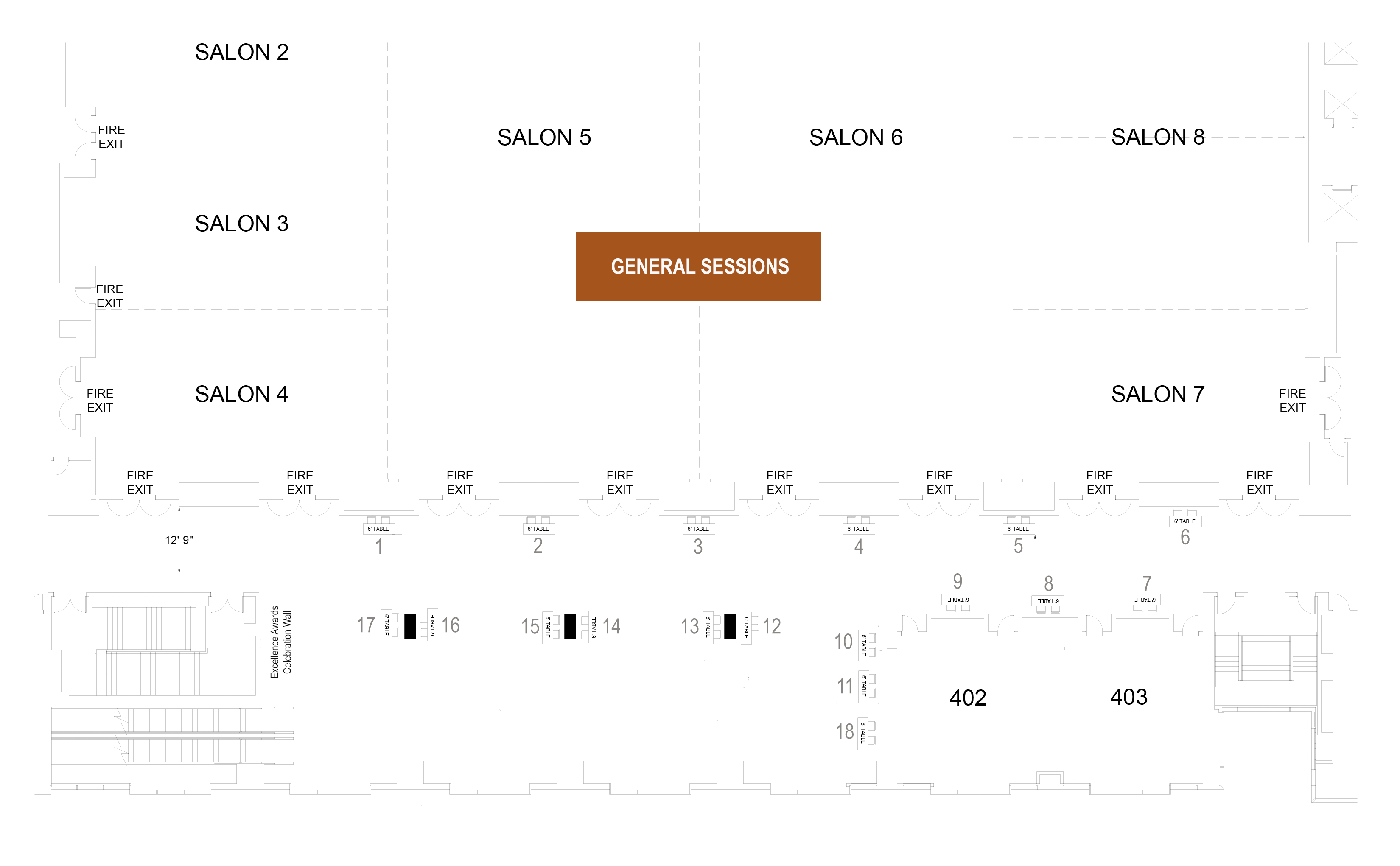 Exhibits floor plan
