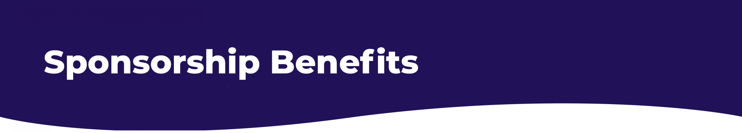 Sponsorship Benefits header image