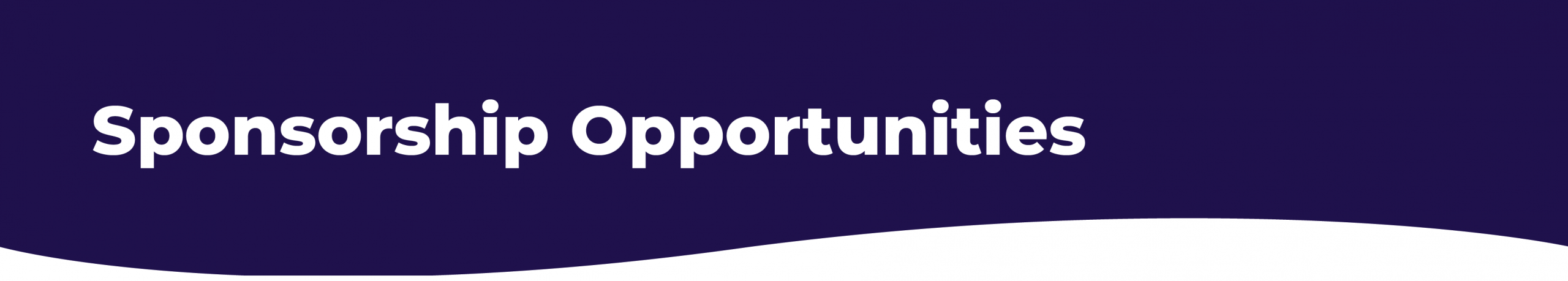 Sponsorship Opportunities header image